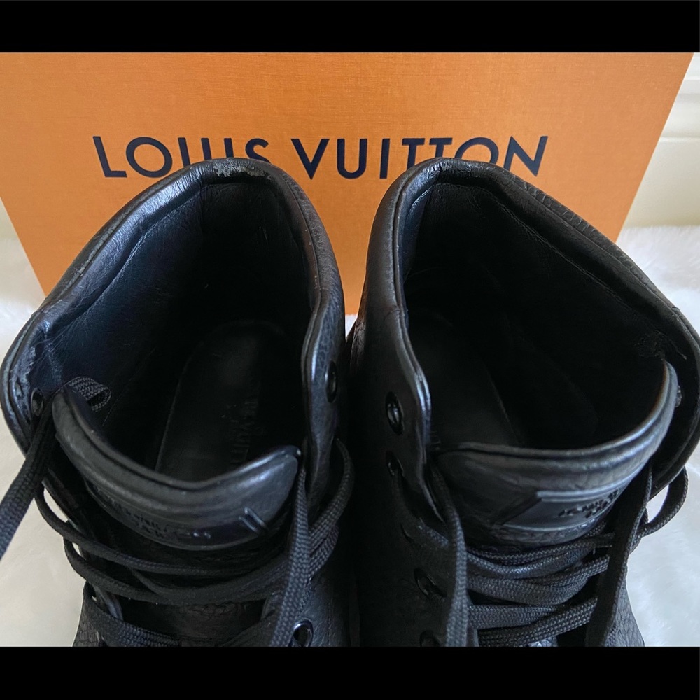 Authentic Louis Vuitton Leather Sneaker Boots sz 7 - Picture 11 of 15